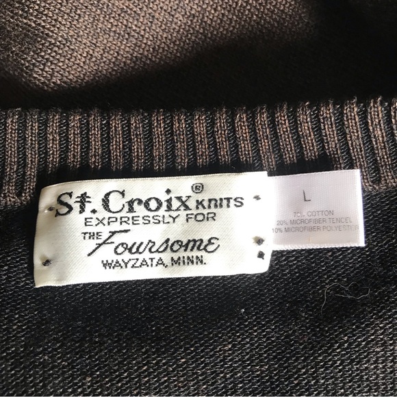 St Croix Knits Men’s Crew neck Sweater Cotton Blend Size Large - Picture 5 of 6